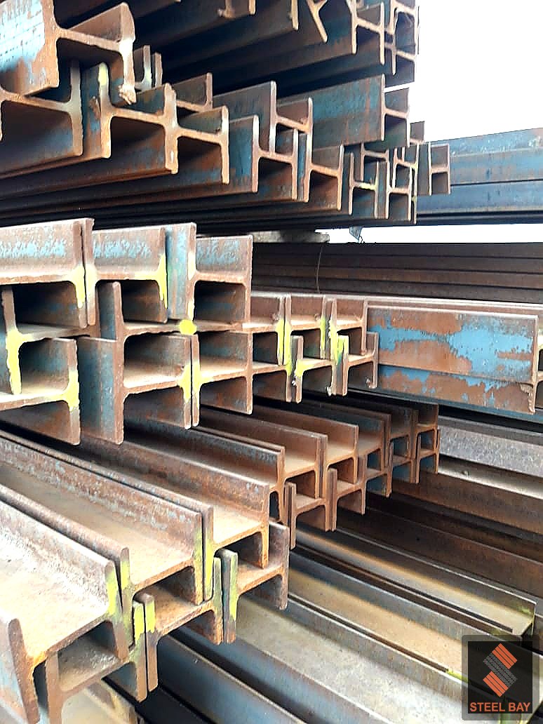 IPE HEB beams close-up